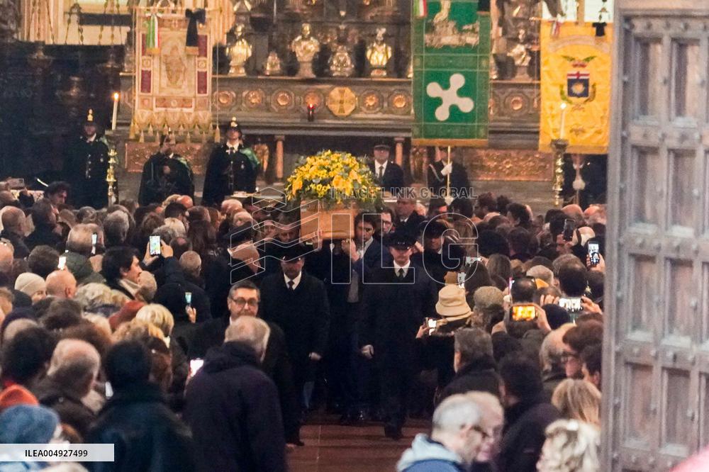 Ornella Vanoni's funeral at the church of San Marco - Milan