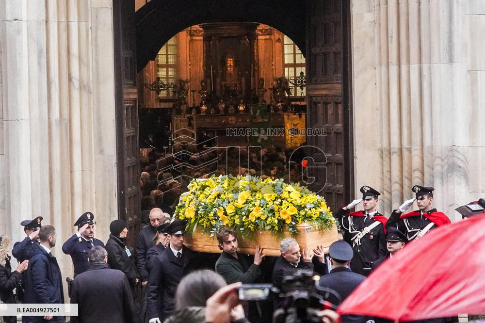 Ornella Vanoni's funeral at the church of San Marco - Milan