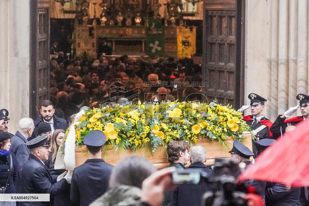 Ornella Vanoni's funeral at the church of San Marco - Milan