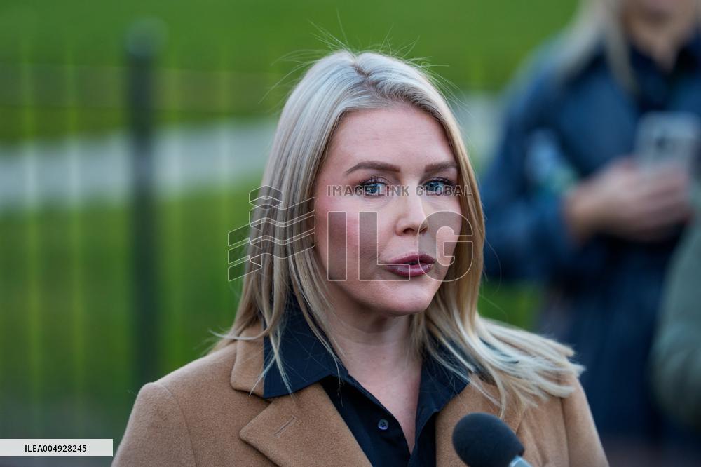 Karoline Leavitt Speaks to Media Outside White House