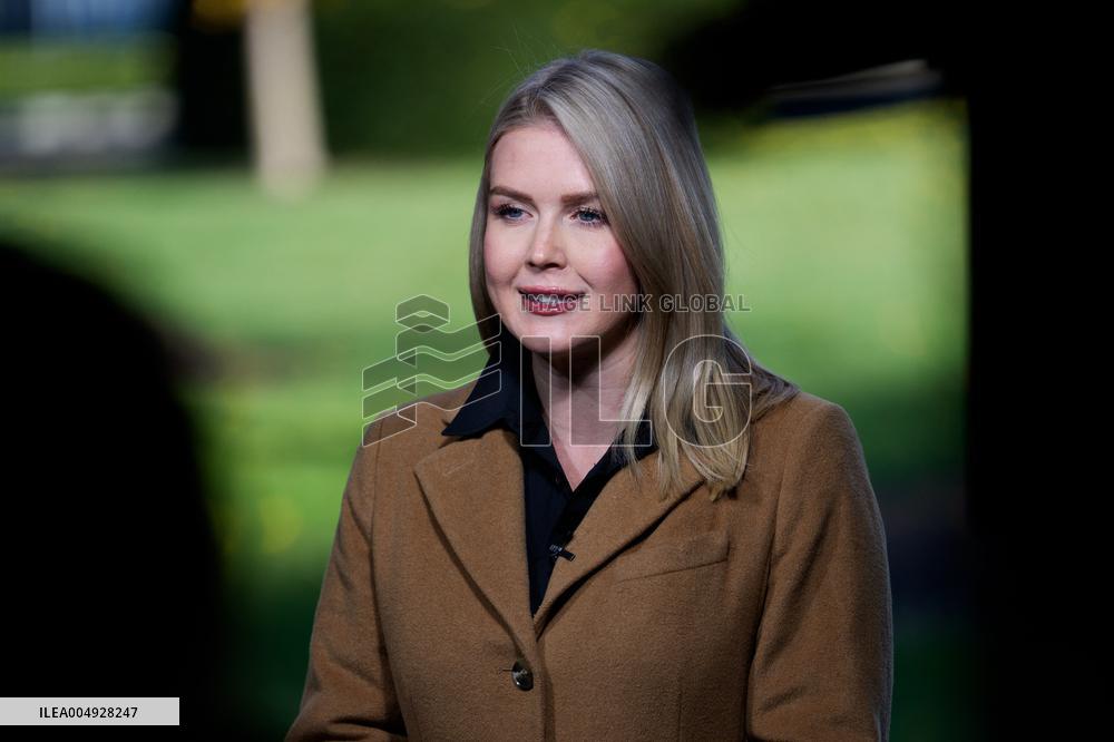Karoline Leavitt Speaks to Media Outside White House