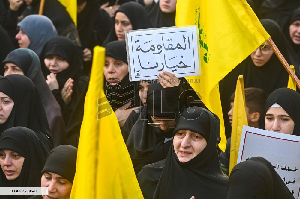Beirut Hezbollah Chief Funeral