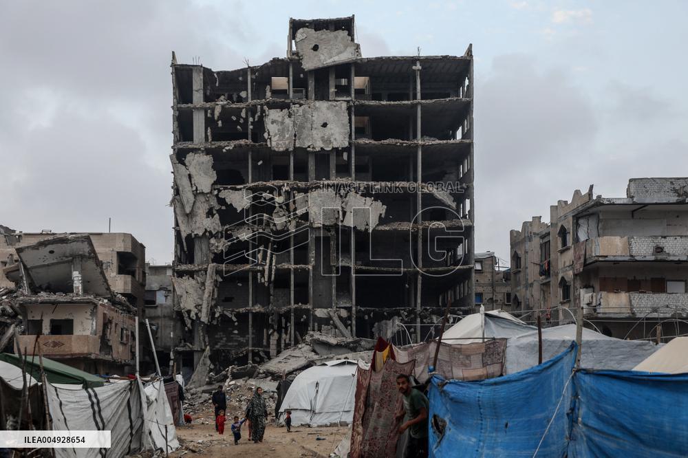 Mideast Gaza City Shati Refugee Camp Daily Life - Gaza City