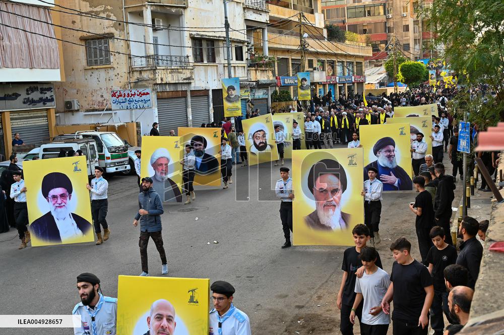 Beirut Hezbollah Chief Funeral