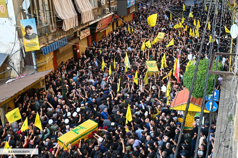 Beirut Hezbollah Chief Funeral