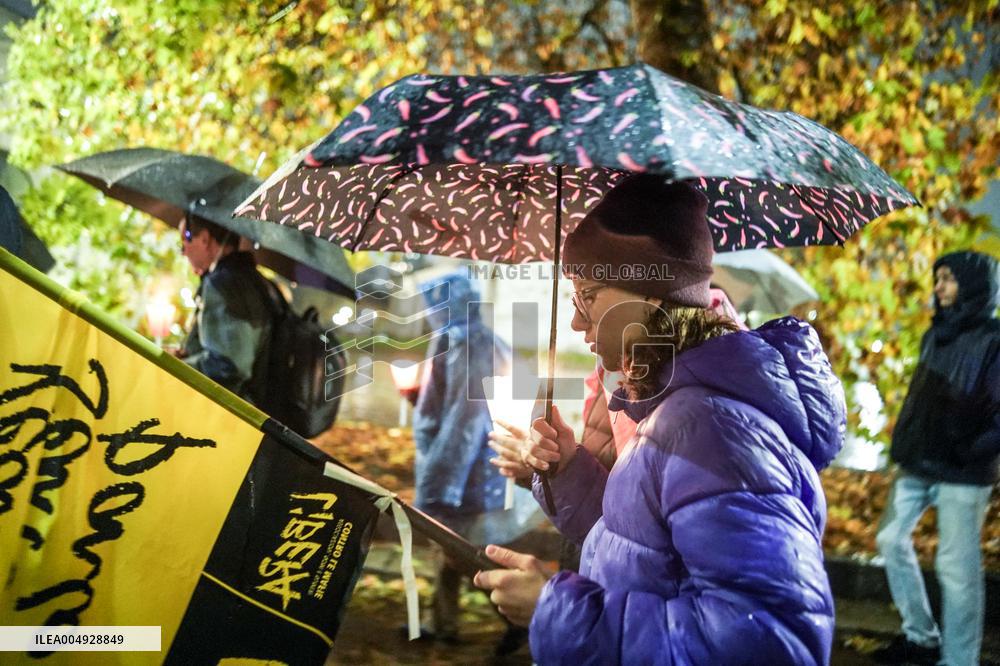 Torchlight Procession Commemorates Lea Garofalo - Milan