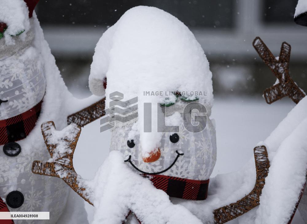 Snow Falls Over Canada