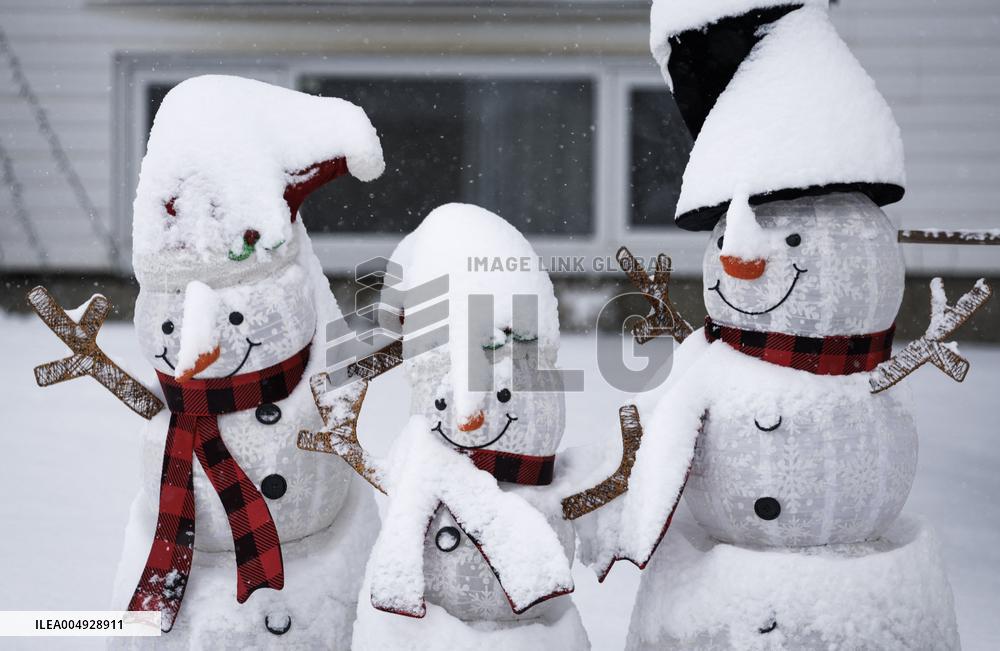 Snow Falls Over Canada