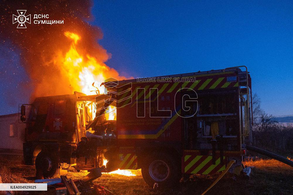 Attack on Rescuers in Sumy - Ukraine