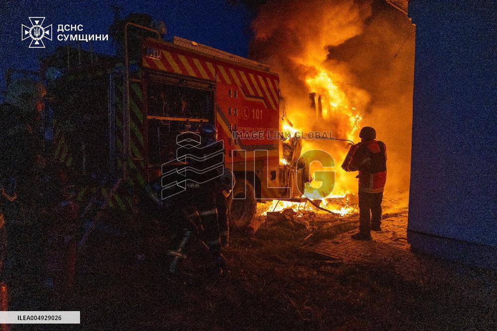 Attack on Rescuers in Sumy - Ukraine