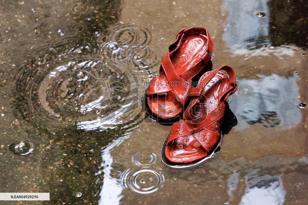 Zapatos Rojos Installation Inauguration - Rome