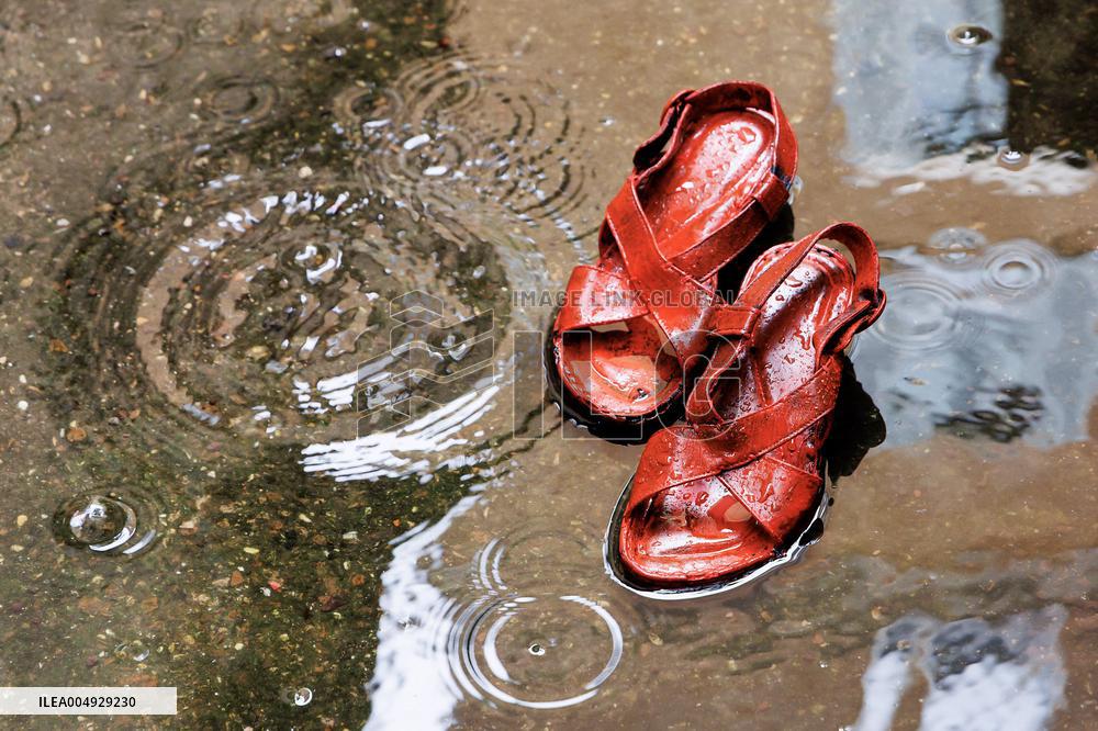Zapatos Rojos Installation Inauguration - Rome