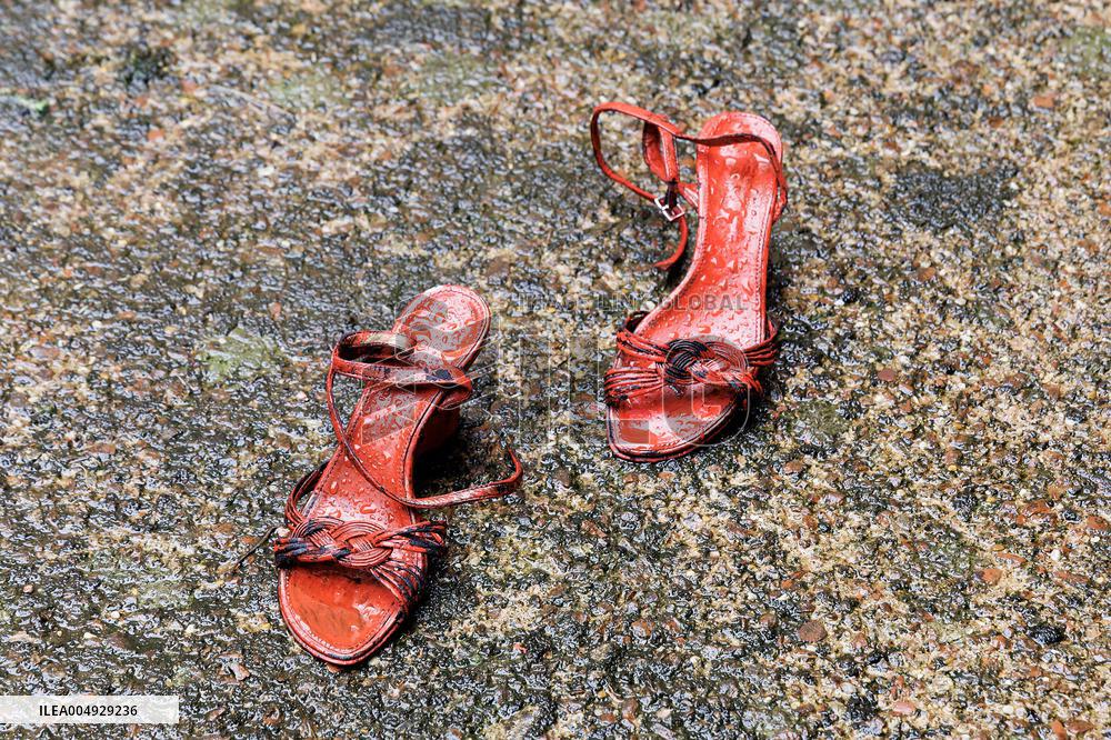 Zapatos Rojos Installation Inauguration - Rome