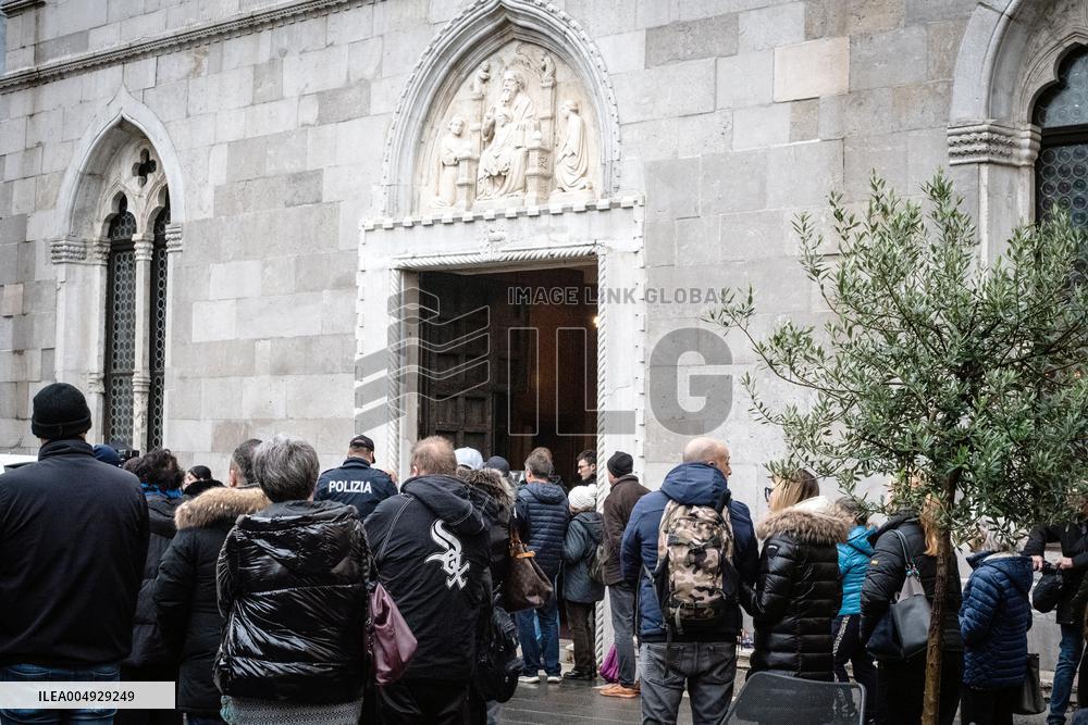 Funeral of Giovanni Trame in Muggia - Italy
