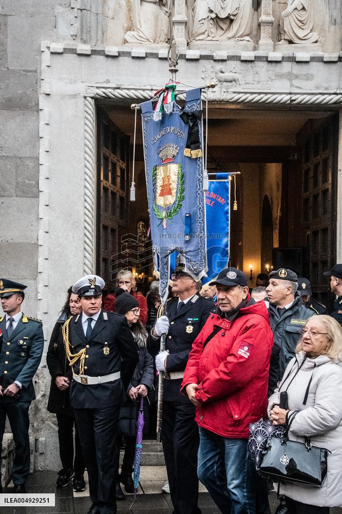 Funeral of Giovanni Trame in Muggia - Italy