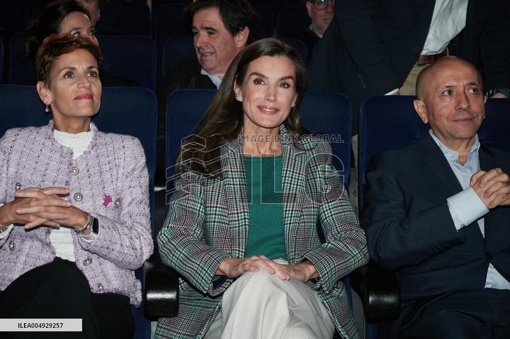 Queen Letizia At Tribute To Alejandro Amenabar - Tudela