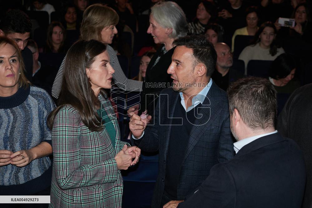 Queen Letizia At Tribute To Alejandro Amenabar - Tudela