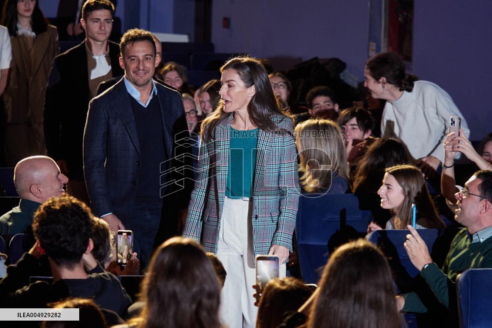 Queen Letizia At Tribute To Alejandro Amenabar - Tudela