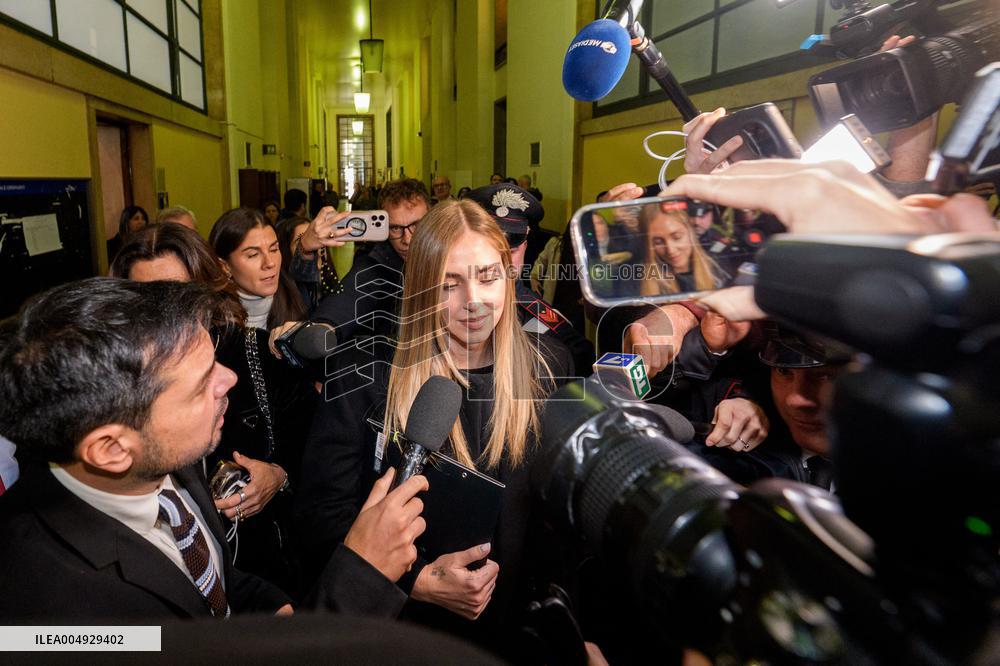 Chiara Ferragni at Her Trial for Fraud - Milan