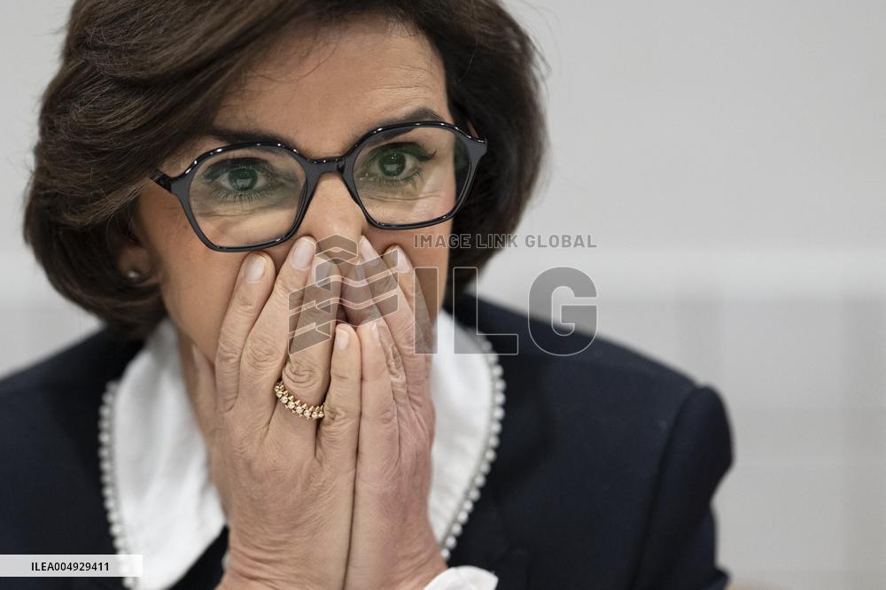 Visit By Rachida Dati And Aurore Berge At Central Police Station - Paris