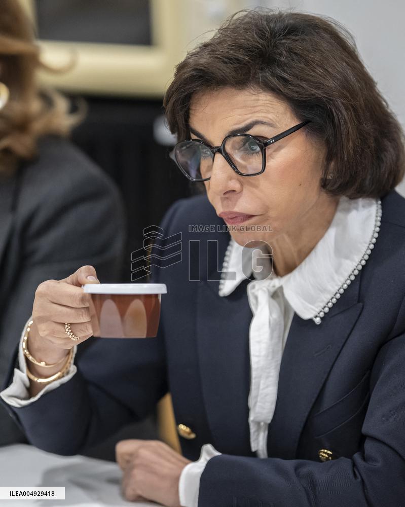 Visit By Rachida Dati And Aurore Berge At Central Police Station - Paris