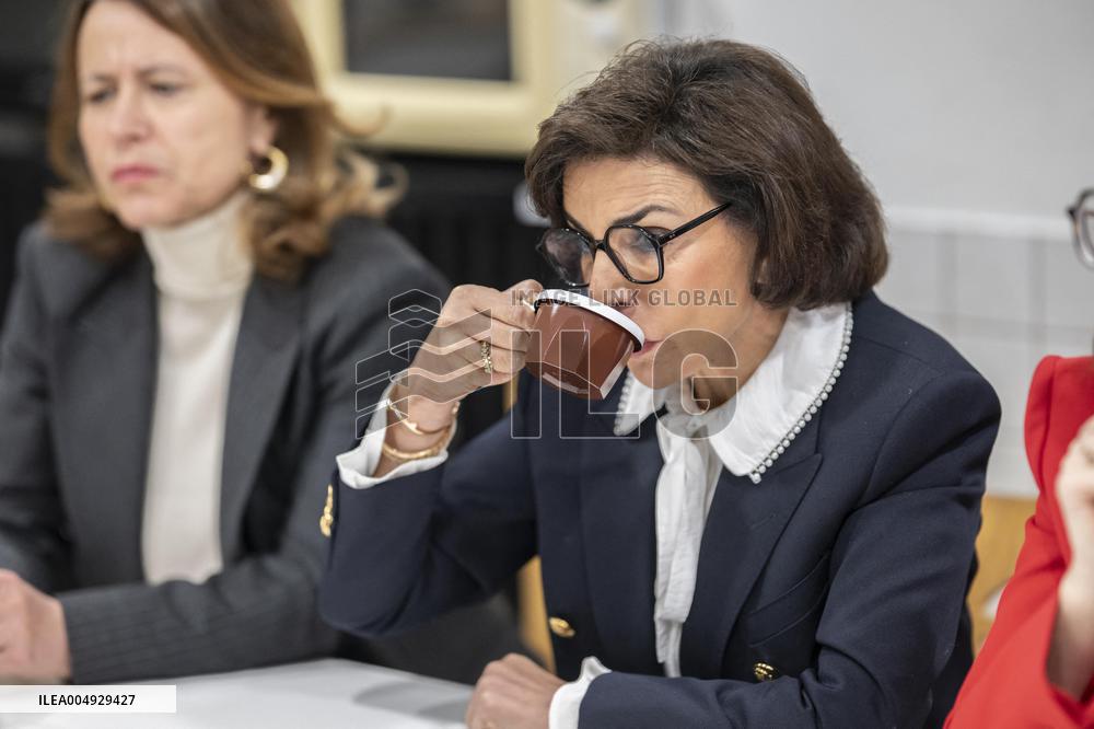 Visit By Rachida Dati And Aurore Berge At Central Police Station - Paris