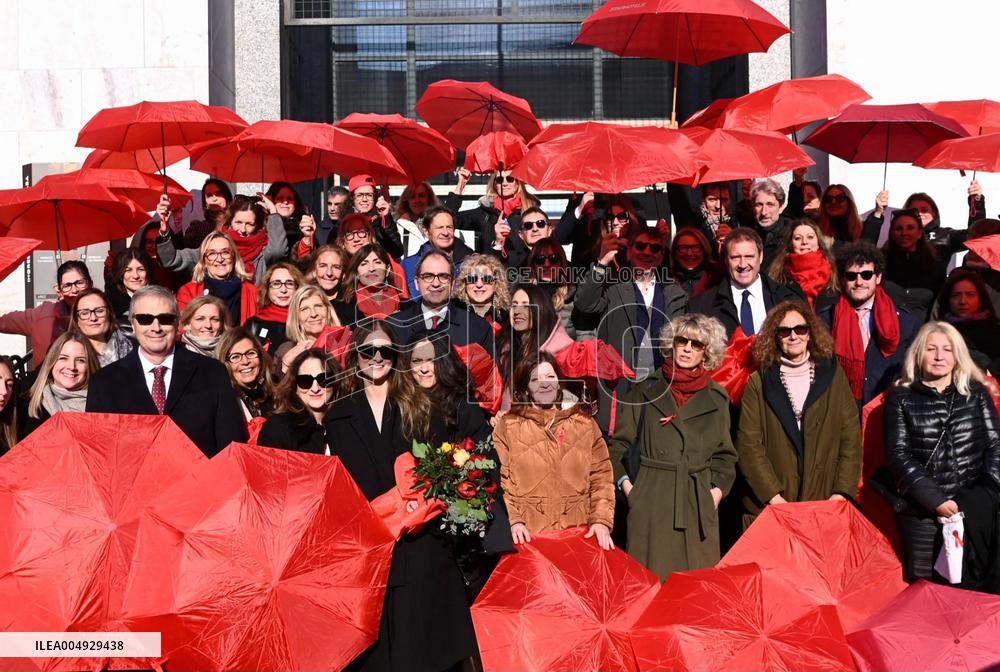 Flash Mob of Female Lawyers In Milan - Italy