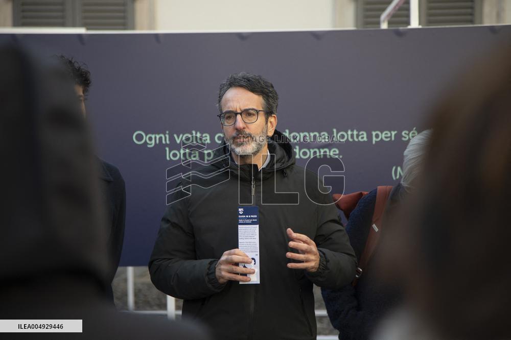 Inauguration Of The "The Labyrinth" Installation at the Royal Palace - Milan