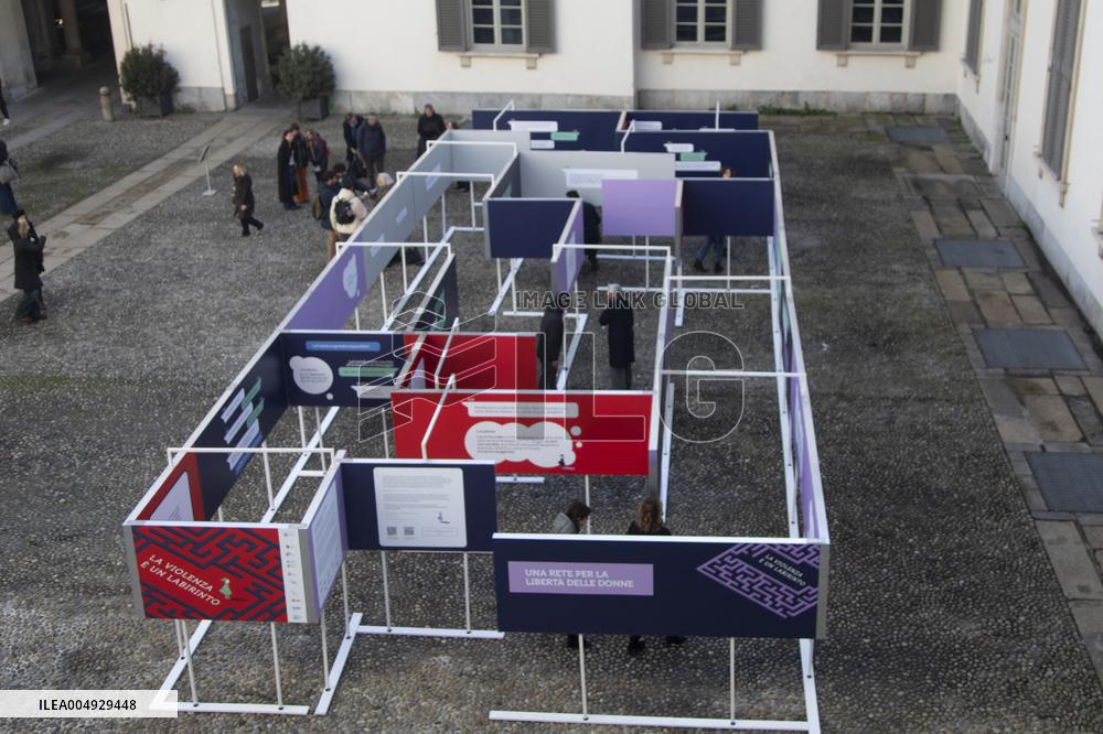 Inauguration Of The "The Labyrinth" Installation at the Royal Palace - Milan