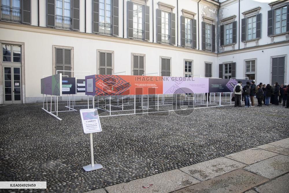 Inauguration Of The "The Labyrinth" Installation at the Royal Palace - Milan