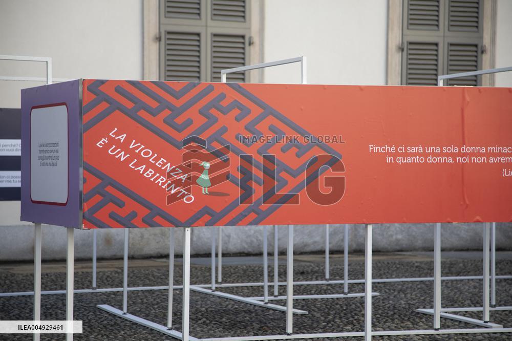 Inauguration Of The "The Labyrinth" Installation at the Royal Palace - Milan