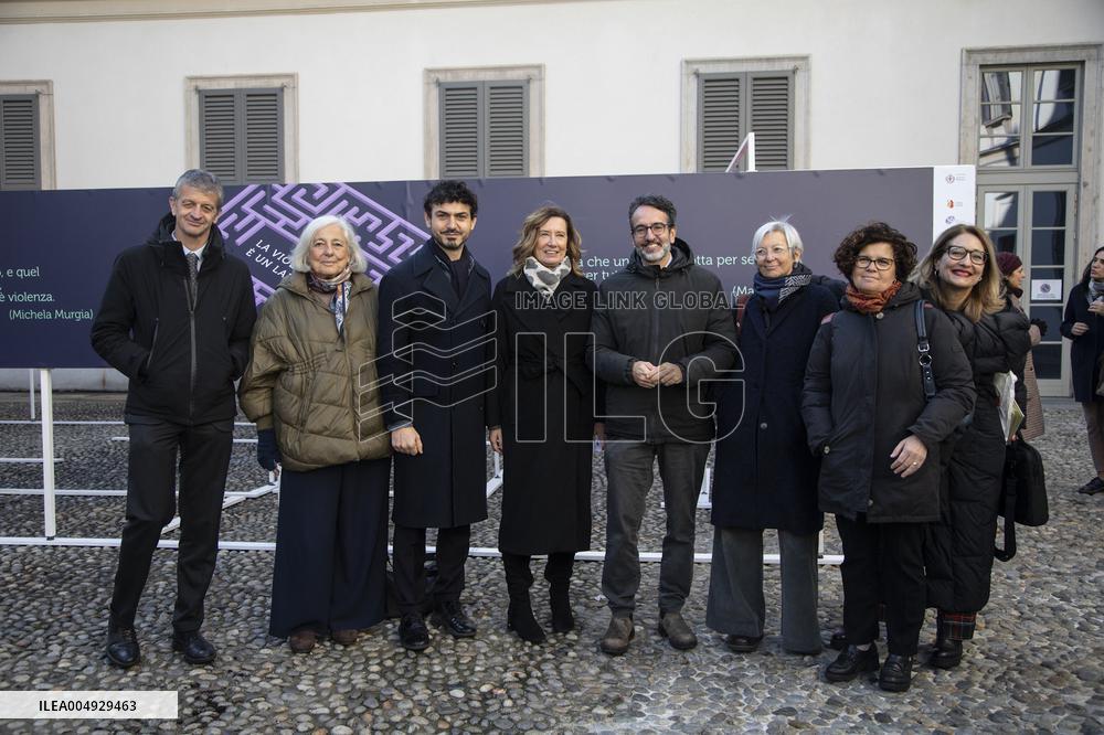 Inauguration Of The "The Labyrinth" Installation at the Royal Palace - Milan