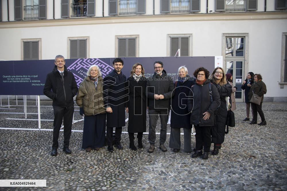 Inauguration Of The "The Labyrinth" Installation at the Royal Palace - Milan
