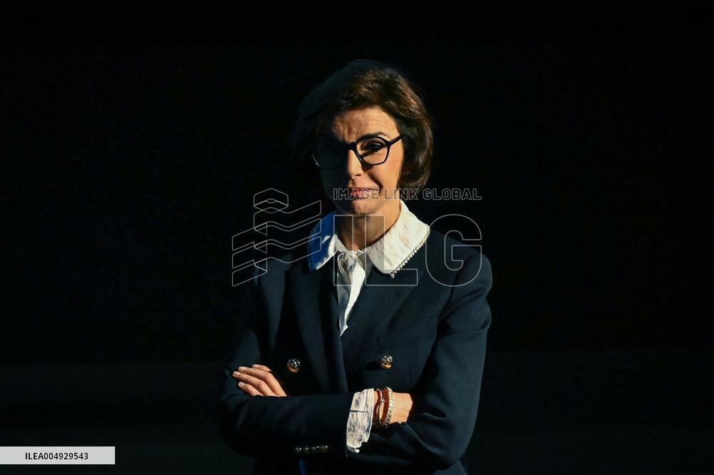 Rachida Dati and Edouard Geffray visit a cinema and a high school in Creteil near Paris FA