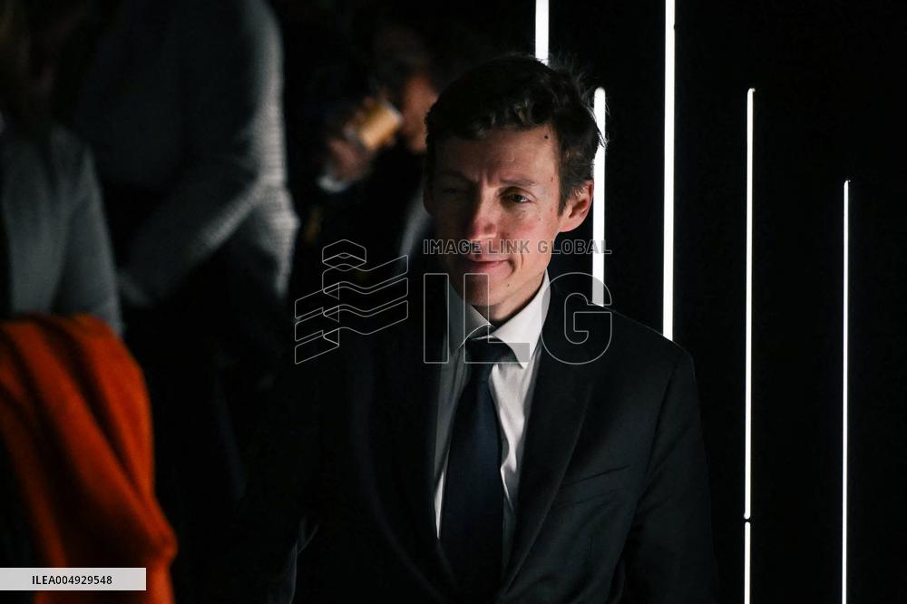 Rachida Dati and Edouard Geffray visit a cinema and a high school in Creteil near Paris FA