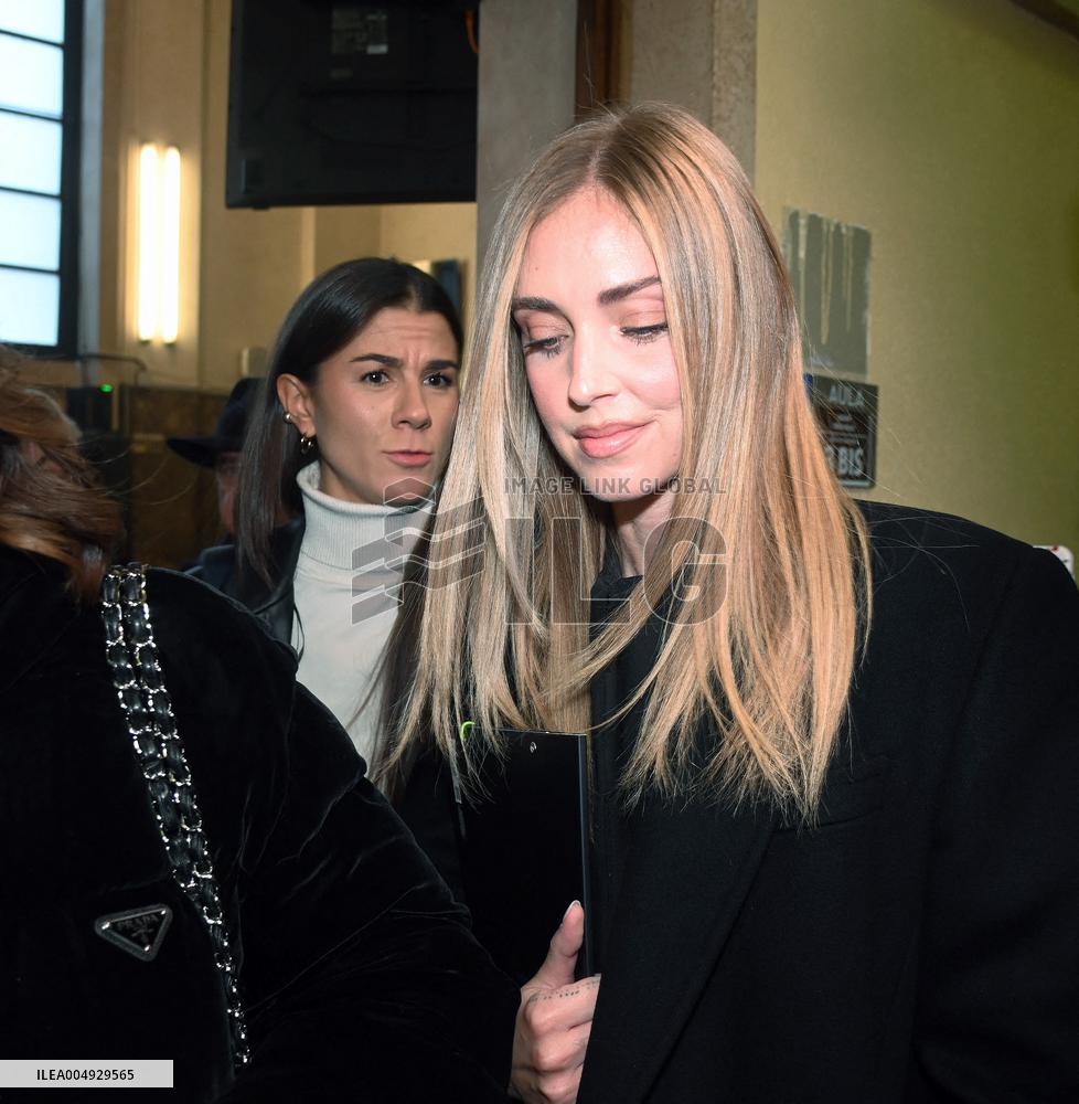 Chiara Ferragni at Her Trial for Fraud - Milan