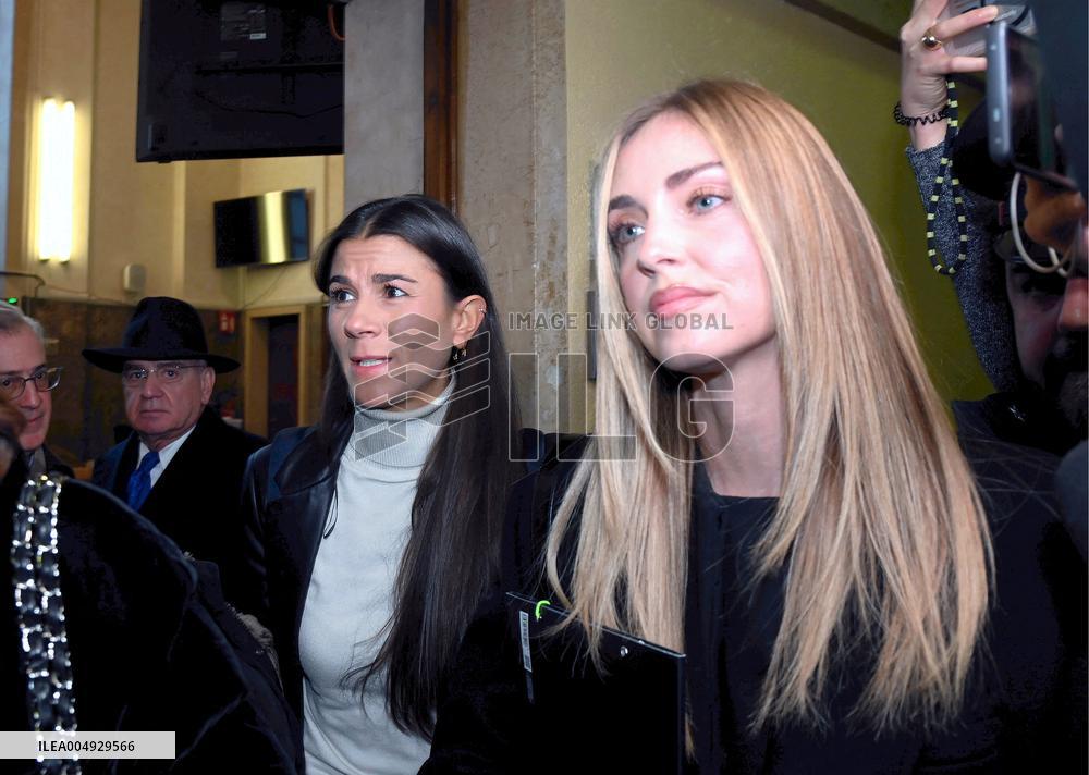 Chiara Ferragni at Her Trial for Fraud - Milan