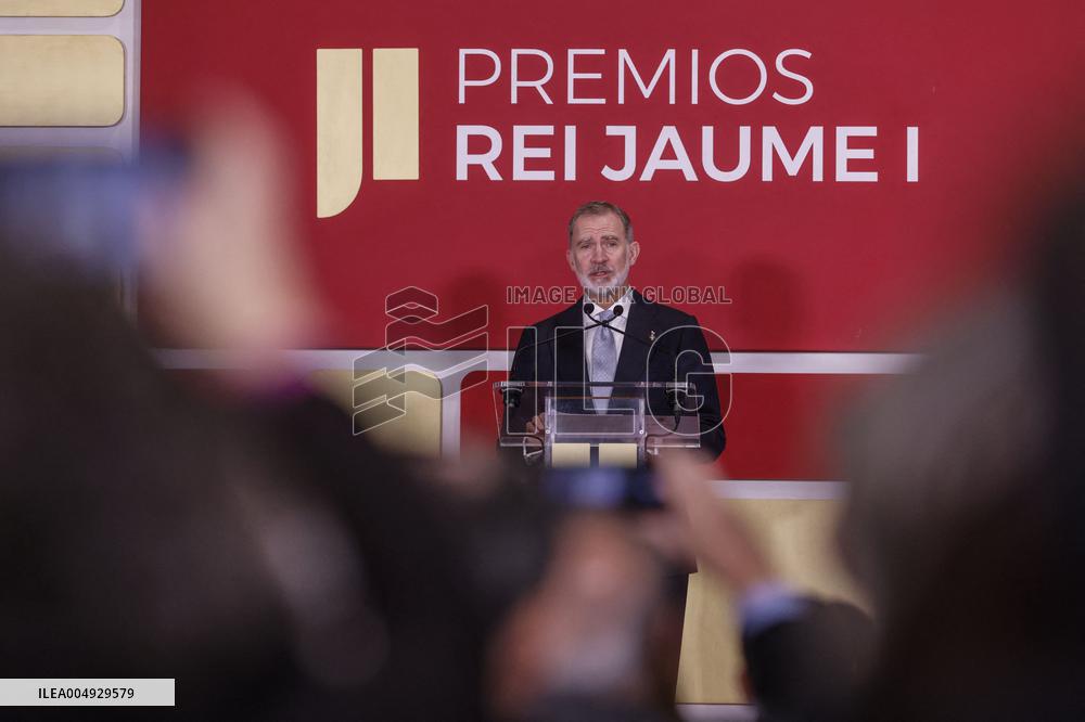 Felipe VI Presides over the 37th Edition of the Rei Jaume I Awards - Valencia