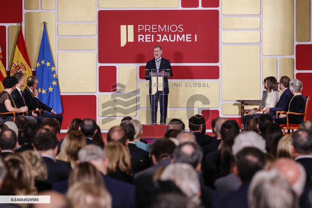 Felipe VI Presides over the 37th Edition of the Rei Jaume I Awards - Valencia