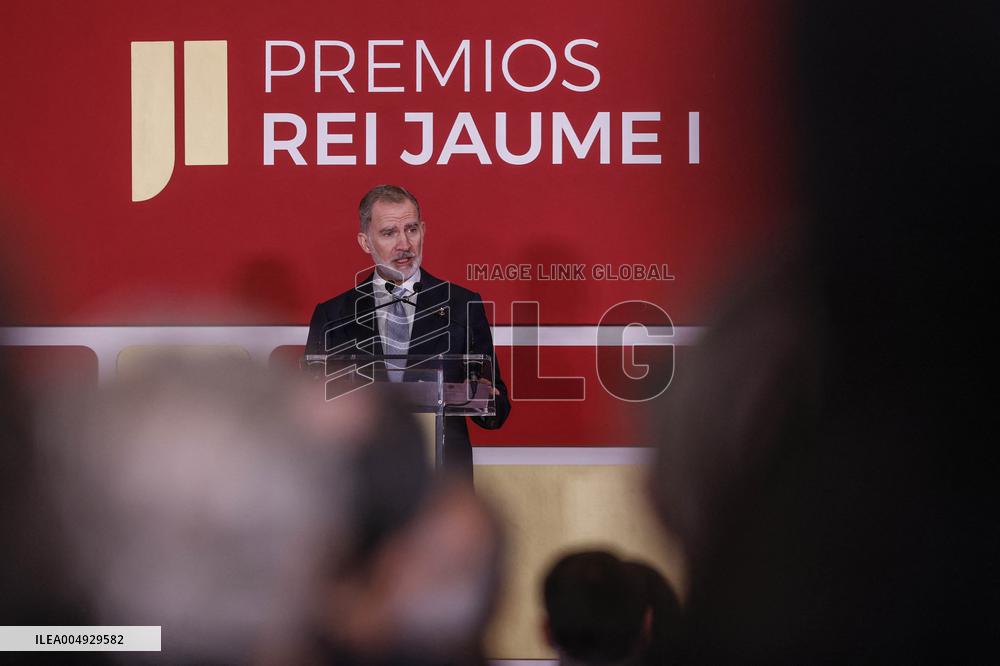 Felipe VI Presides over the 37th Edition of the Rei Jaume I Awards - Valencia