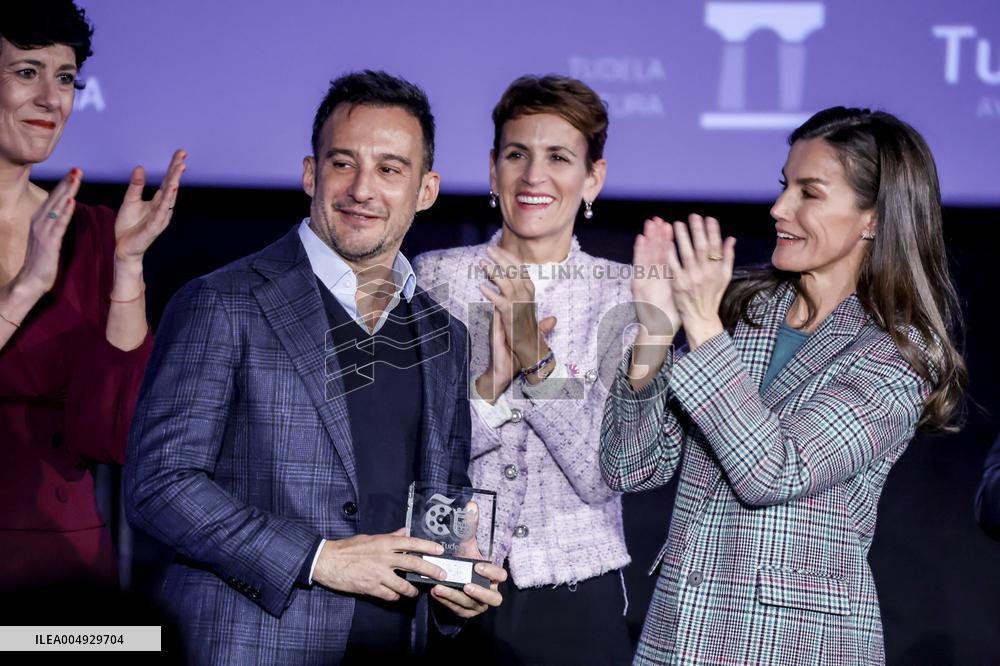The Queen Attends The Tribute To Filmmaker Alejandro Amenabar - Tudela