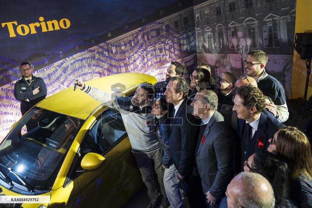 Fiat 500 Hybrid Media Drive In Torino - Italy