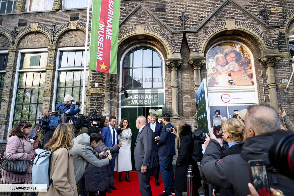 King Willem-Alexander Opens Suriname Museum - Amsterdam