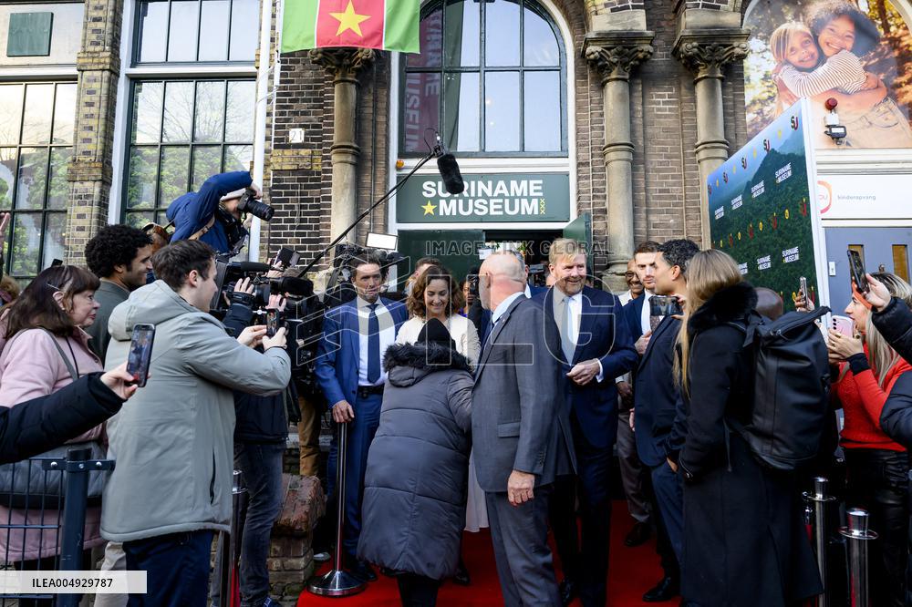 King Willem-Alexander Opens Suriname Museum - Amsterdam