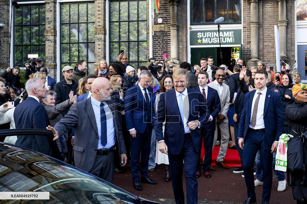 King Willem-Alexander Opens Suriname Museum - Amsterdam