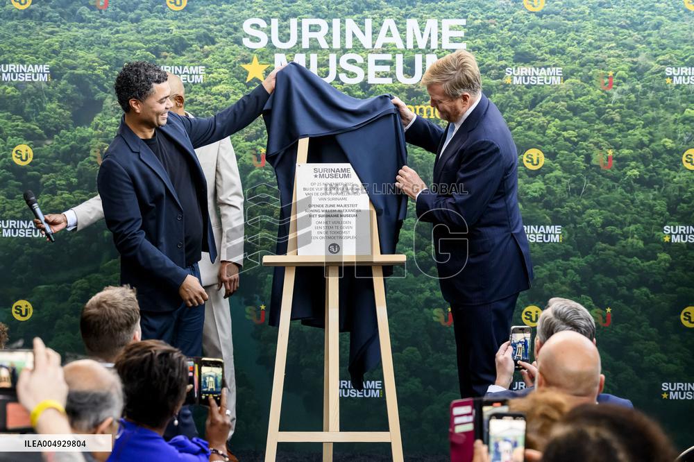 King Willem-Alexander Opens Suriname Museum - Amsterdam