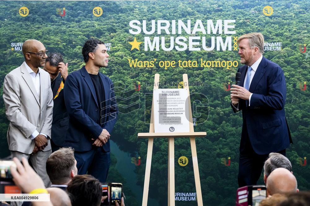 King Willem-Alexander Opens Suriname Museum - Amsterdam