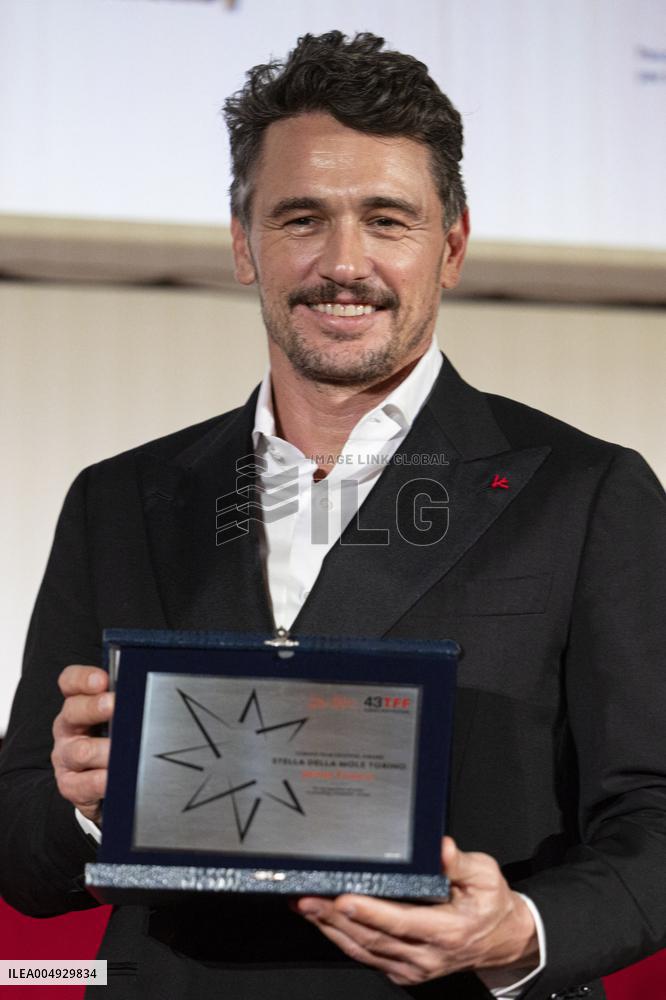 43 Turin Film Festival - James Franco photocall “Stella della Mole” Award