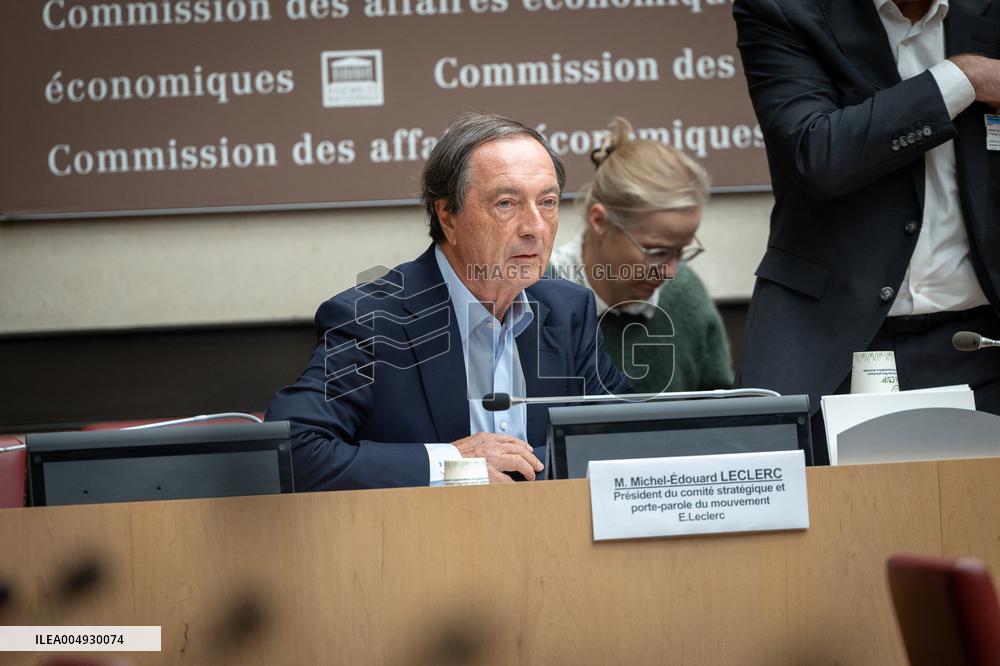 Michel Edouard Leclerc at the Commission of Economic Affairs - Paris AJ