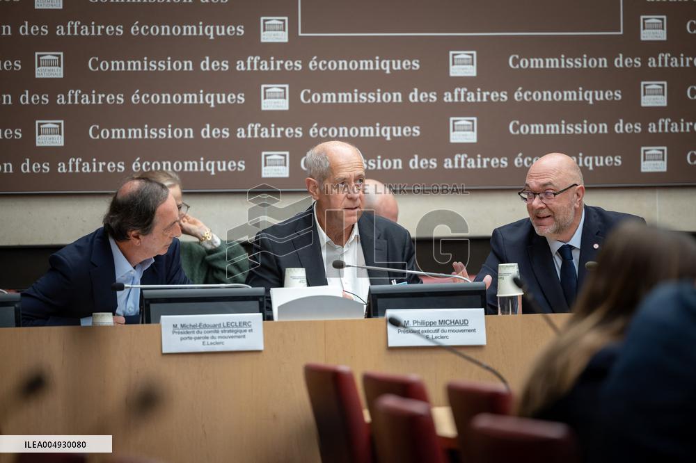 Michel Edouard Leclerc at the Commission of Economic Affairs - Paris AJ